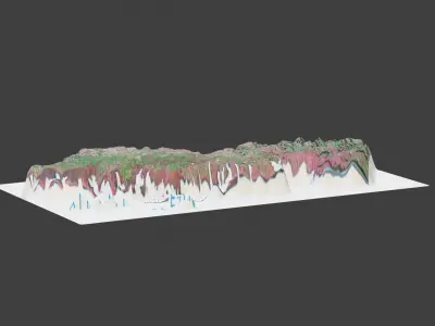 New Jersey State Low-poly 3D model