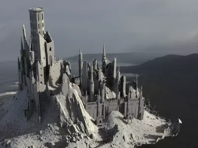 Medieval Fortress Dark ages 3D model