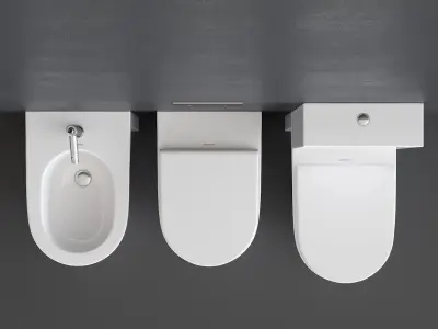 Duravit Starck 2 WC Low-poly 3D model