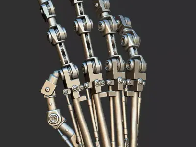 Terminator 2 Endoskeleton arm 3D print model
