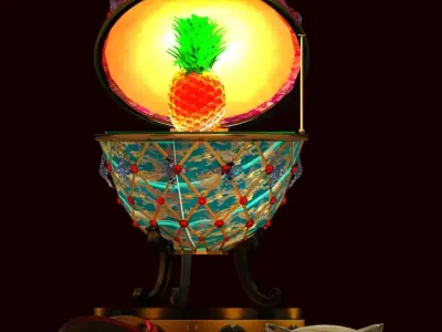 Chinese gold ingot 3D model