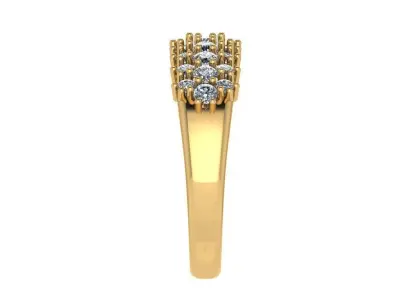 Ring202 elegant gold diamond ring 3D print model