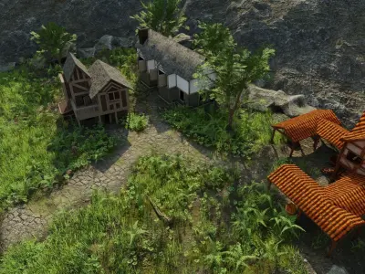 Villiage Scene 3D model