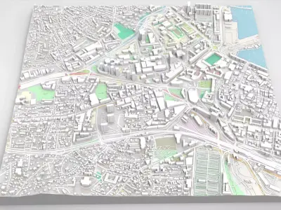 Cityscape Toulon France 3D model