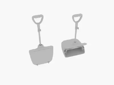  Dustpan Wheel 3D model