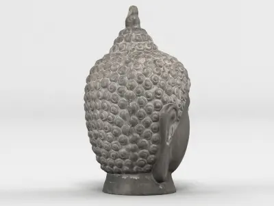 Buddha Head Statue 2 3D model