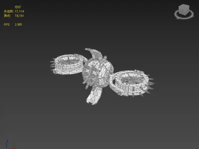 Next Generation Viper Drone 3D model