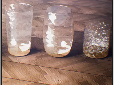 Ultimate Glass Props  135 variations Low-poly 3D model