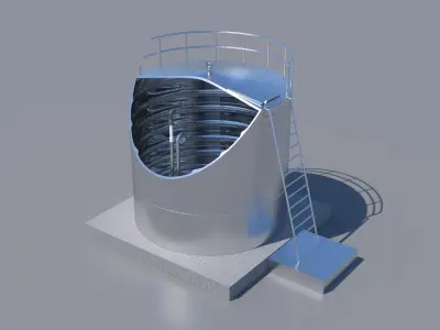 Water tank 3D model