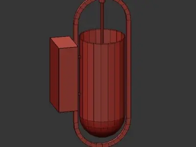 Kapren kappen wall light 3D model