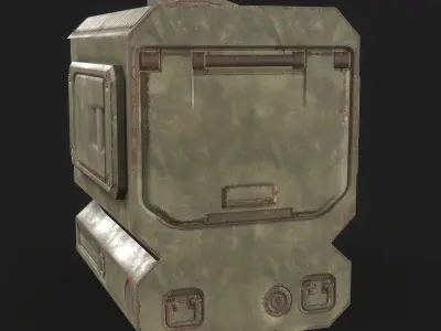 Sci-Fi Monitor Low-poly 3D model