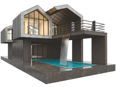 Modern Duplex Villa vol01 3D model