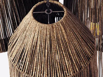 Lamp barrel big rope n2 3D model