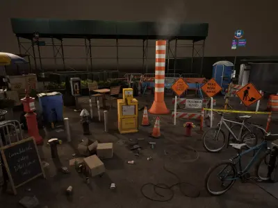 City Core - Street Props - New York 3D model