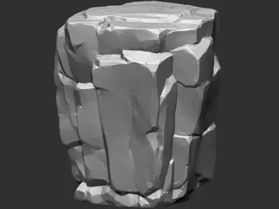 3D Mountain rock Zbrush sculpt 3D model