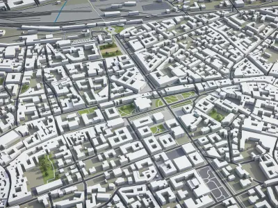Bergamo - City 3D Model Low-poly 3D model