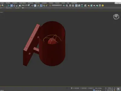 Hettinger One Light Wall Low-poly 3D model