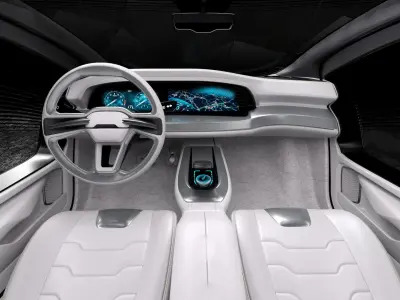  Generic Futuristic Compact Car 