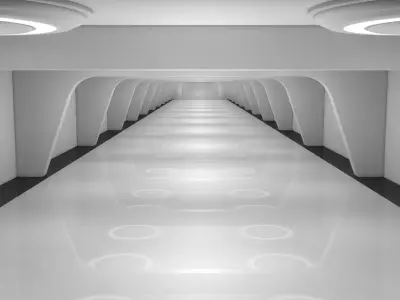 Sci Fi Tunnel 3D model 44