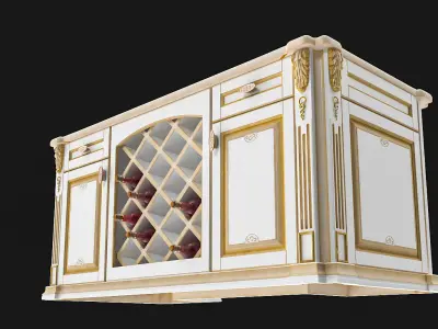 Bar counter 3D model