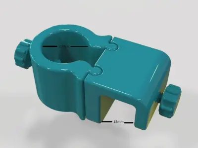 Aquarium Pipe Clip 20mm 3D print model