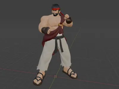 Ryu - Street Fighter 3D model