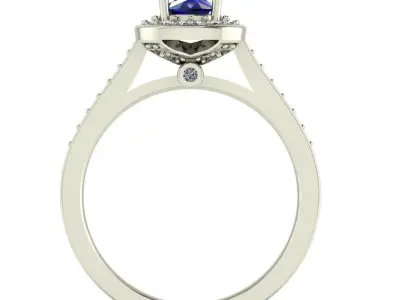 Engagement ring 3D print model