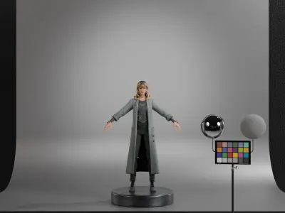 Sylvie Laufeydottir Low-poly 3D model