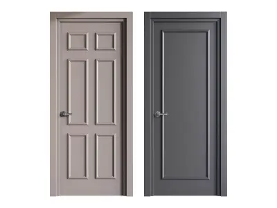 Modern entrance door 87 3D model