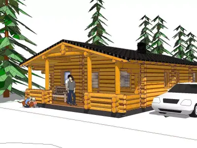 Creative Design-Holiday Cabin-058 3D model