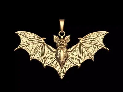 Vampire Bat Pendant 3D print model