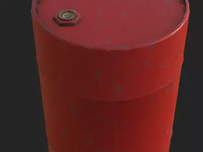Realistic Barrel Free low-poly 3D model