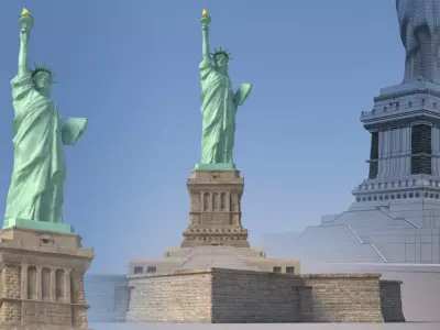 Statue of liberty 3D model
