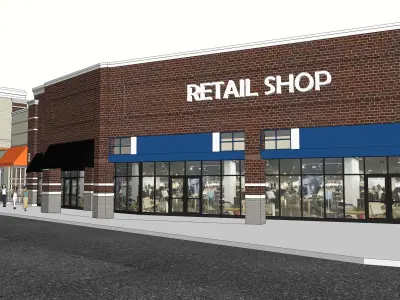 Retail Plaza  3D model