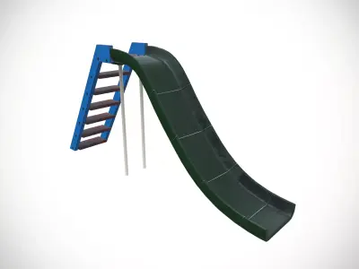 Slide Low-poly 3D model