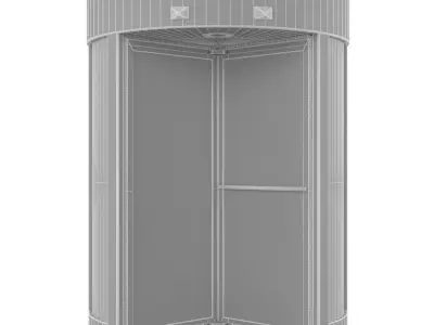 Revolving door Dorma Crane 2000 3D model