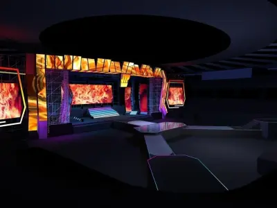 Concert stage design 3D model