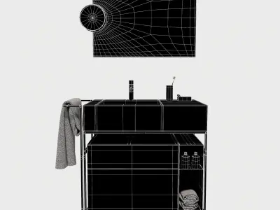 CIELO Narciso Mini washbasin  Low-poly 3D model