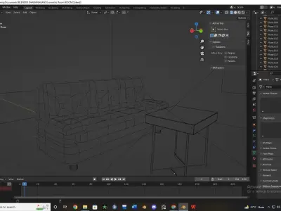 Isometric room Free low-poly 3D model