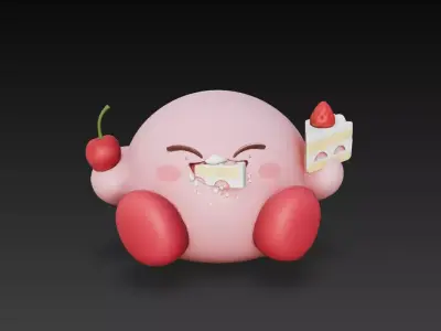 figura coleccionable bola rosa  3D print model