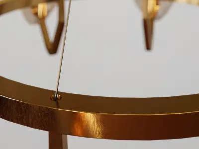 Icicles Pendant Chandelier 3D model