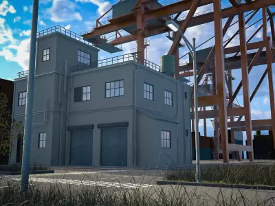 Urban Shipping Yard 3D model
