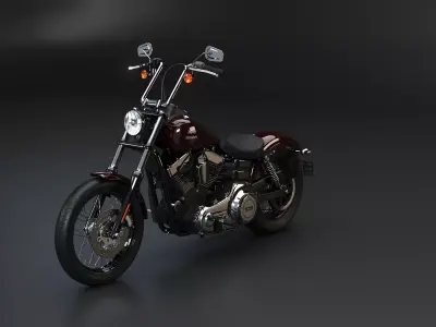 Street Bob 2017 Motorcycle 3D Model 3D model