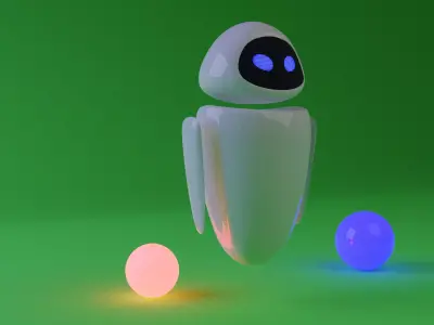 Eve from Wall-E 3D model