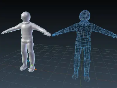 Major Tom the Sci Fi NPC Low-poly 3D model