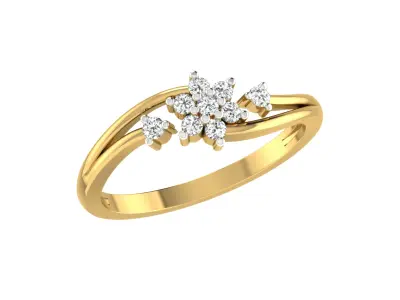 Women Ring  Render 3dm STL OBJ FBX Details 3D print model 266