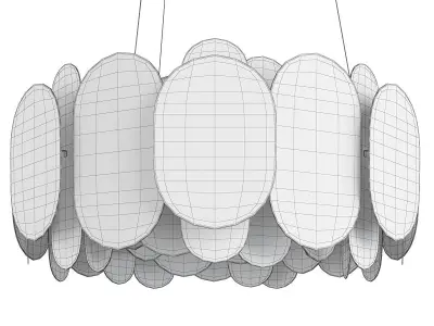 PANEL PENDANT Low-poly 3D model