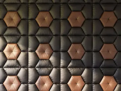 Decorative wall pattern panel 3D model