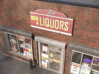 Liquor Store 3D model