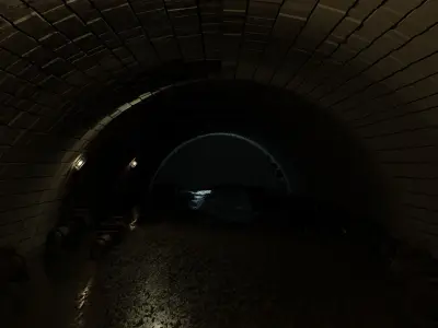 Underground tunnel 3D model